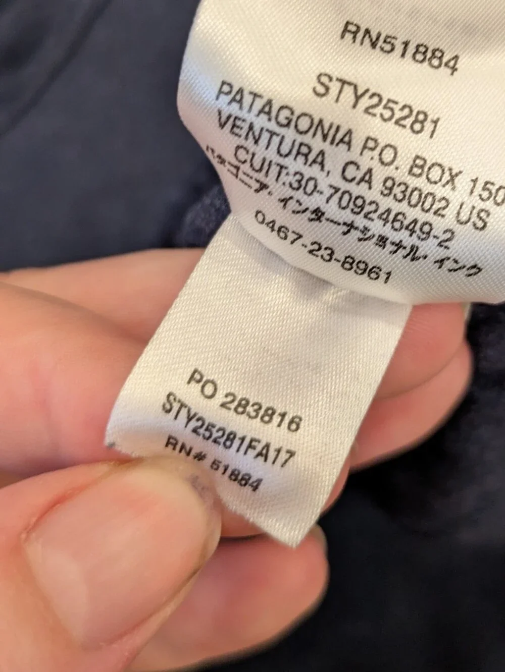Patagonia cotton quilted